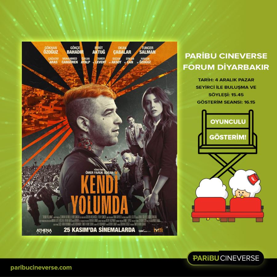  “KENDİ YOLUMDA” FİLMİ DİYARBAKIR’DA SİNEMASEVERLERLE BULUŞTU