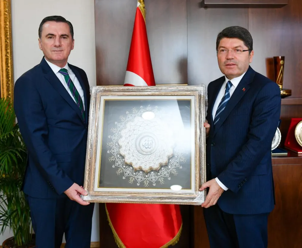 KAYMAKAM YILDIZ, ADALET BAKANI TUNÇ’U MAKAMINDA AĞIRLADI