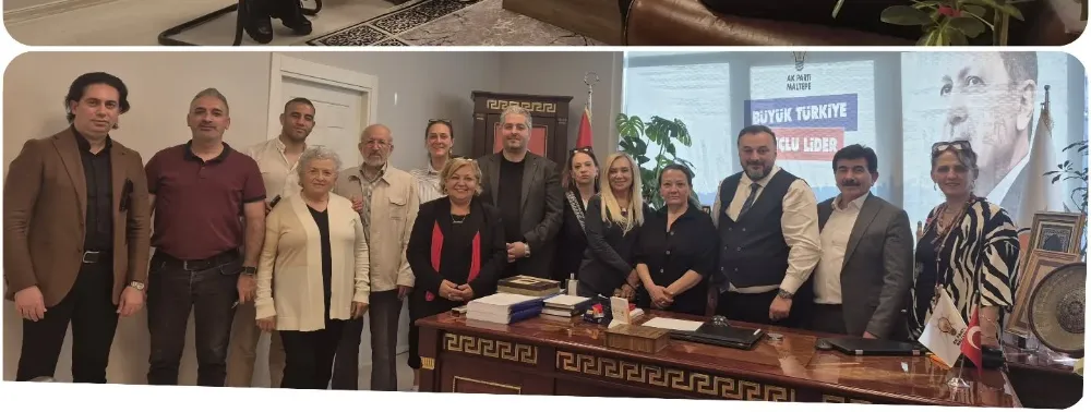 MALTEPE MUHTARLARINDAN AK PARTİ İLÇE BAŞKANI SERKAN BAHADIR’A ZİYARET